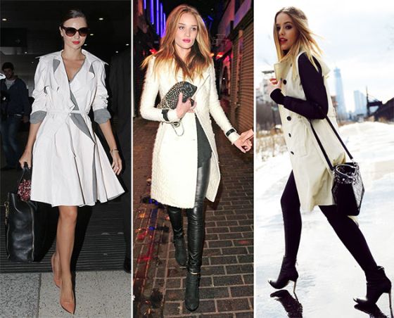 what to wear a white coat with